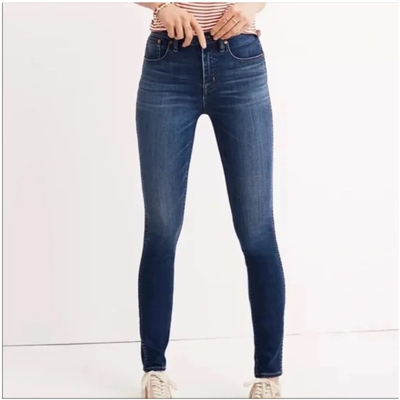 Madewell Denim - Madewell 9" Mid-Rise Skinny Jeans Patty Wash Style L9933, Sz 27